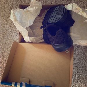 New open box Adidas baby shoes black